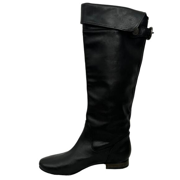 COACH BENITA BLACK SOFT LEATHER FLAT SOLE WOMEN'S TALL RIDING BOOTS SIZE 5 1/2 B - Picture 4 of 16